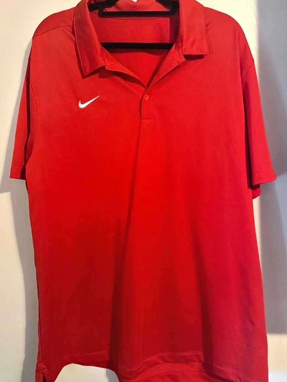 Nike Dri-FIT Classic Polo Red Short Sleeve XXL